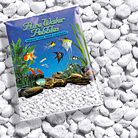 Pure Water Pebbles&reg; Platinum White Frost Coloured Aquarium Stones